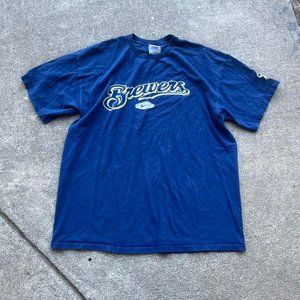 Nike Milwaukee Brewers Center Swoosh Check MLB Tee